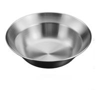 ComfyHarbor Vintage Stainless Steel Straw Hat Bowl, Polished Smooth Base for Salad, Snacks, Dipping Sauce, Korean BBQ Dining 14.5cm Snow Gray(B)