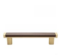 ComfyHarbor Vintage Walnut Wood Cabinet Handles, Antique Bronze Zinc Alloy Drawer Pulls for Kitchen Cupboards Wardrobes Shoe Cabinets, Retro Furniture Hardware Knobs Black 12.6cm(F)