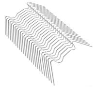 ComfyHarbor W Shape Glazing Clips for Aluminium Greenhouse Frames(50PCS) | Storm resistant, prevents wind damage, protects against for hail, heavy rain, strong sunlight