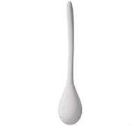 ComfyHarbor Wall Mount Silicone Toilet Brush, No Dead Angle Cleaning Hanging Bristle Brush for Bathroom, Soft TPR Head with Ventilated Storage, Pink(White)