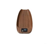 ComfyHarbor Walnut Coffee Bean Scale, Digital Espresso Scale with 0.1g, 0.3-200g Range, One-Touch Operation, LED Display, Portable for Home and Travel Brewing,