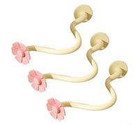 ComfyHarbor Washing Machine Door Prop, Magnetic Front Load Washer Door Stopper with Adjustable Hose, Silicone Rubber Latch Limiter for Ventilation, and, 3-Pack,(pink)