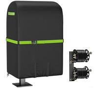 ComfyHarbor Waterproof Welding Wire Reel Cover, 210D Oxford Dustproof UV Resistant Outdoor Protective Case for Cable Spools, All-Weather Garden Storage Shield 46x35x71cm(Black 210D)