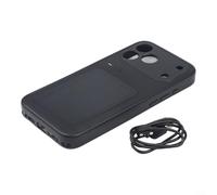 ComfyHarbor Wearable Back-Screen Phone Case with 3.0" Dynamic Display for 17 Pro Max, Video Wallpapers, Real-Time Call Notifications, Interactive(Black)