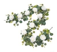ComfyHarbor Wedding Decor Eucalyptus Vine 180cm Artificial Greenery | Lifelike leaf veins, saturated green color, detailed craftsmanship, 180cm length, for stunning visual appeal
