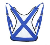 ComfyHarbor White Adjustable PVC Mesh Life Jacket, Fishing Vest With Back Support Harness, For Sea Boat Fishing, Breathable Wear-Ressistant Gear, 40X47cm