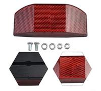 ComfyHarbor Wide Bicycle Reflector, For Mountains Bike Rear Rack Tail Light, Acrylic High Visibility Safety Film, Adjustable 15-80mm Mounting, With M5 Screws