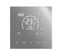 ComfyHarbor WiFi Thermostat, for App Control with Child Lock, Electroplated Glass Panel, ABS Wall-Mounted Controller for Water/Electric/Boiler Heating Systems 86x86mm(Water)