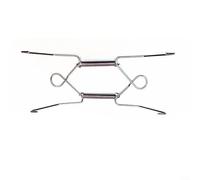 ComfyHarbor Wire Plate Holder Hanger, For Wall Display Art Decor, Adjustable Spring Steel Rack Fits 6-12 Inch Plates, Modern Home Kitchen Shelf Stand(6inch)