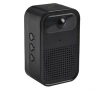 ComfyHarbor Wireless Doorbell With Motion Sensor, 5-6m Induction Range, 30 Custom Voice Recordings, Adjustable Volume, Punch-Free Install For Home Shop Elderly Care,(Black)