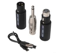 ComfyHarbor Wireless Microphone Adapter - With High-Resolution Audio 24-bit 192KHz XLR Transmitter Receiver Set, 164Ft Range, For Dynamic Microphones Guitars Audio Mixers PA Systems