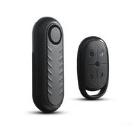 ComfyHarbor Wireless Vibration Bike Alarm 110DB High Decibel Anti-Theft Security Device With Remote Control ABS Weatherproof For Bicycles And Motorcycle Black Compact Easy Installation