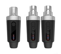 ComfyHarbor Wireless XLR Microphone Converter - 2.4GHz Digital Wireless System For Dynamic Mics, 50M Range, 48V Support, USB Charging, Secure XLR Locking Design (1 in 2)