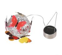 ComfyHarbor Wrought Iron Solar Garden Light 55cm Butterfly Design