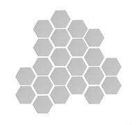 ComfyHarbor1 Set 3D Hexagon Mirror Wall Stickers Art Tile Mural Decal Home Bathroom Decor, For Creating A Stunning Focal Point In Your Living Room, Dining Area, Or Bedroom