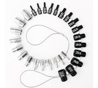 Comfylichi 26-Piece Nut & Bolt Thread Checker (14 Inch & 12 Metric) - Thread Identifier Gauges for Workshop, Automotive & Construction