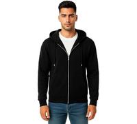 COMFYLOT & KK TRADERS MCR LTD Mens Plain Zip Up Hoodie, Casual Full Zip Hooded Sweatshirt with Pockets, Soft Fleece Lined, Stylish Everyday Hoodie Jacket for Men Black