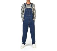 COMFYLOT & KK TRADERS MCR LTD Men's Relaxed Fit Denim Dungarees Overalls - Jeans Bib and Brace Overall Dungarees - Adjustable Straps Multiple Pockets Pro Heavy Duty Workwear Overall Pants (Stone-34)