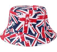COMFYLOT & KK TRADERS MCR LTD Unisex Adults Multicolour Cotton Bucket Hat, Union Jack/Great Britain Flag, One Size, Packable, Basic Sun Protection