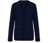 COMFYLOT & KK TRADERS MCR LTD Women Cardigan Sweater Lightweight Plus Size Black V Neck 5 Button Grandad Long Sleeves Cardigans Ladies Top