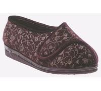 Comfylux Helen Womens | Slippers | Wine Floral | UK Size 8