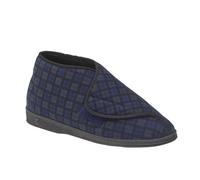 Comfylux James Men's Trainers, Size 10 In Navy Blue Check