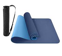 ComFyMat Yoga Mat - Non-Slip Gym Mat, Workout Mat for Pilates, Meditation, Women, Men, Fitness Exercise Mat, 183cmx61cmx6mm (Navy/Blue)