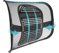 ComfyNex Mesh Lumbar Support Cushion - Air Flow Back Support for Office Chair, Car Seat & Home - Lower Back Pain Relief for Men & Women