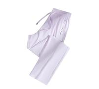 Comfys Fit StretchActive - Women's Ultra Stretch Ice Silk Quick Drying Comfort Casual Pants Over 50 Petite/Regular/Tall Summer Beach Lounge Trousers, Purple, XL