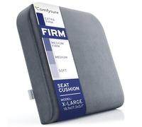 ComfySure Seat Cushion Extra Large - Firm Memory Foam Chair Pad for Recliner, Office Chair, Driving Car, Floor Seating, Patio Furniture, Wheelchair, Bariatric Overweight Users 19”x17”x3”