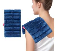 Comfytemp 20x35cm Microwavable Wheat Bag, Microwave Heat Pad for Neck, Shoulder & Knee Comfort, Effective Hot & Cold Compress for Muscle Tension, Period & Discomfort