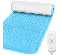 Comfytemp 30x60 cm Electric Heat Pad, Portable Heating pad for Back, Neck, Shoulders, 2H Auto-Off, 3 Heat Settings, Birthday Gifts for Women Men Mom Dad, Machine Washable, Blue