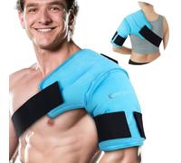 Comfytemp 3D Contoured Shoulder Ice Pack Wrap, Reusable Hot & Cold Gel Pack for Shoulder Pain, Rotator Cuff Injuries, Surgery Recovery & Muscle Soreness, Microwavable Arm Compression Sleeve