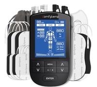 Comfytemp 4 Outputs TENS Machine for Muscle Stimulation, Rechargeable TENS Unit with 24 Modes, Electronic Pulse Massager for Back, Shoulder, Arm, Hip, 10pcs TENS Electrodes Pads