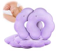 Comfytemp 4 Packs Breastfeeding Comfort Pads, Larger Dual-Sided Hot & Cold Breastfeeding Gel Ice Packs, Reusable Postpartum Essentials for Nursing Mothers, Soothing Discomfort, Engorgement