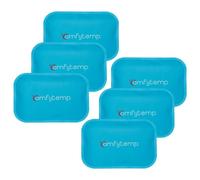 Comfytemp 6-Packs Mini Gel Ice Packs, 7.5×11.5cm Reusable Cold Compress Pack for Kid's Boo Boos, Headaches, Tired Eyes & Wisdom Teeth Discomfort, Small Cooling Pillow for Kids, Adults