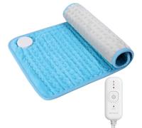 Comfytemp Electric Heat Pad 30x60 cm, Portable Heating pad for Back, Neck, Shoulders, Belly & Period Cramps Pain Relief, 2H Auto Shut Off, Birthday Gifts for Women Men Mom Dad, Machine Washable, Blue