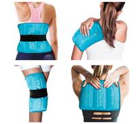 Comfytemp Large Gel Ice Pack for Injuries, 27x37cm Reusable Cold Pack with Strap for Shoulder, Knee, Ankle, Hip, Back Pain Relief, Hot and Cold Compression Therapy for Sprains, Swelling, Bruises