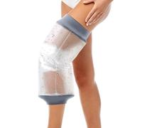 COMFYTHERA Waterproof Knee Cast Cover for Shower Knee Wound Protector Bath Adult Watertight Cast Bag Showering for Knee Replacement Surgery Reusable