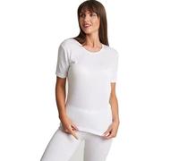 ComfyWise Ladies Thermal Vest Tops t-Shirts White Half Sleeves Warmth Under Wears Brushed (Pack of 3) (as8, Alpha, m, Regular, Regular, Medium (10-12))