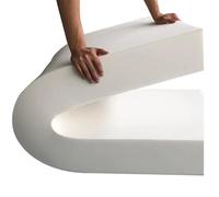 ComfyWise Upholstery foam - Seat pad Cut to Size Foam for Seating, Chair Pads & Sofa Foam - Versatile Cushioning High Density Padding Solution for DIY Projects & Furniture Makeovers (White)