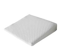 ComfyWise Wedge Pillow Support Cushion for Acid Reflux, Back Support & Neck Support - Orthopedic Bed Wedge Pillow - Elevate Your Sleep with Premium Quality Bed Wedges (White, 60cm x 60cm x 20cm)