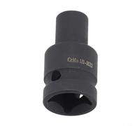 Comgooldool 1/2 Inch Square Drive Tap Socket M6-M24 Metric Thread Repair Tool, for CR-V Steel Black Oxide Finish For Pneumatic And Electric Wrenches In Tight Spaces Workshop(12mm)