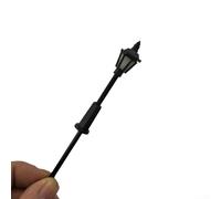 Comgooldool 10-Pack OO Scale Model Railway LED Lamp Posts, Plastic Street Lights for 3V DC Power Supply, White Light, for-Hornby and Peco Layouts