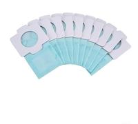 Comgooldool 10-Pack Vacuum Cleaner Dust Bags for Makita-Cordless Models DCL182Z, DCL140Z, CL100, CL106, BCL180Z, CL183DZX, Paper Filter Bags, 11.8 x 6 cm, Light Blue(5pcs)