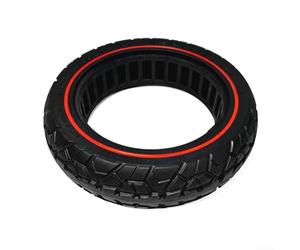 Comgooldool 11X2.75 Solid Tire 70/65-7.5 Off-Road Rubber Wheel Anti-Puncture Heavy Duty With Good Grip For For Ninebot Max for G3 for zt3 Pro Electric Scooter Spare Accessory(Red Line)
