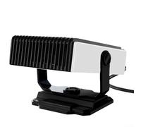 Comgooldool 12V Car Heater High Powered Defrost Defogger Fan With 180 Degree Rotating Bracket For Truck Van SUV Dashboard Winter Warming And Demisting Black White Unit