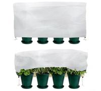 Comgooldool 2 Pack Plant Frost for ion Covers Heavy Duty Non-Woven Fabric Warmth Shield For Outdoor Garden Trees Shrubs Cold Snap Insulation White 55X28x18 Inch(102x50x22*2)