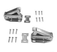 Comgooldool 2 Set Cabinet Door Push to Open Latch Automatic Spring Snap Bouncer with Cold-Rolled Steel and Nylon for Wardrobe, Drawer and Kitchen Cabinet Doors, 58 x 27 x 20 mm