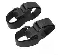 Comgooldool 2PCS Rotatable Bike Front Light Clamp Black Rubber Flashlight Holder Mount For Mountain Road Folding Bicycle Torch Lamp Bracket Adjustable Angle Silicone Band Kit